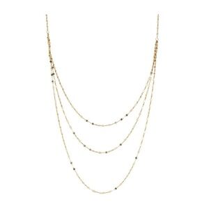 10K Gold Triple Layer Necklace